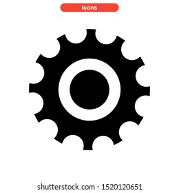 gear icon isolated sign symbol vector illustration - high quality black style vector icons

