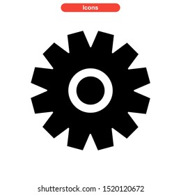 gear icon isolated sign symbol vector illustration - high quality black style vector icons
