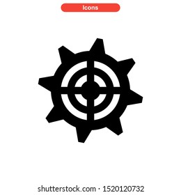 gear icon isolated sign symbol vector illustration - high quality black style vector icons
