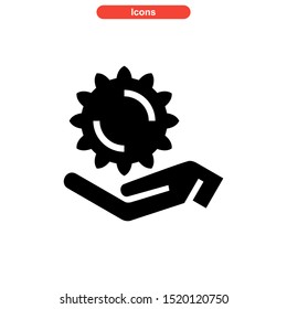 gear icon isolated sign symbol vector illustration - high quality black style vector icons
