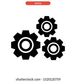 gear icon isolated sign symbol vector illustration - high quality black style vector icons
