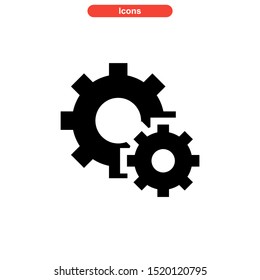 gear icon isolated sign symbol vector illustration - high quality black style vector icons
