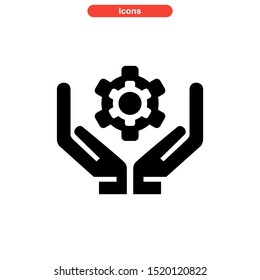 gear icon isolated sign symbol vector illustration - high quality black style vector icons
