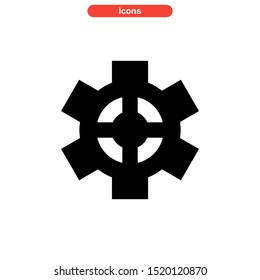 gear icon isolated sign symbol vector illustration - high quality black style vector icons
