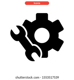 gear icon isolated sign symbol vector illustration - high quality black style vector icons
