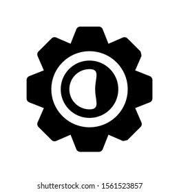 gear icon isolated sign symbol vector illustration - high quality black style vector icons
