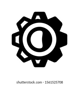 gear icon isolated sign symbol vector illustration - high quality black style vector icons
