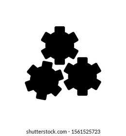 gear icon isolated sign symbol vector illustration - high quality black style vector icons
