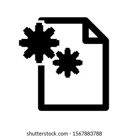 gear icon isolated sign symbol vector illustration - high quality black style vector icons
