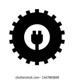 gear icon isolated sign symbol vector illustration - high quality black style vector icons
