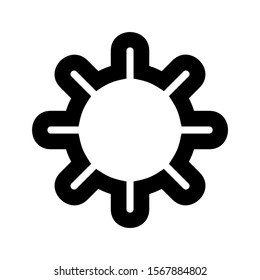gear icon isolated sign symbol vector illustration - high quality black style vector icons
