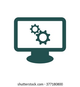 gear Icon isolated vector flat design