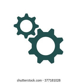 gear Icon  isolated vector flat design