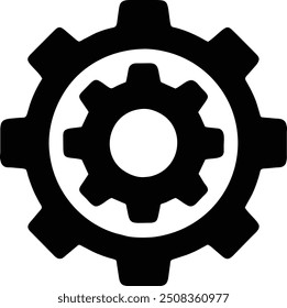 gear icon. line art and editable stroke.