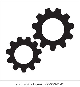 Icono de engranaje en estilo de línea