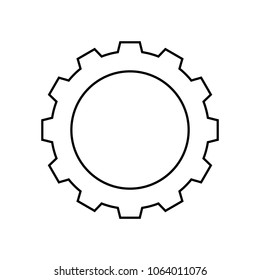 Gear icon, logo