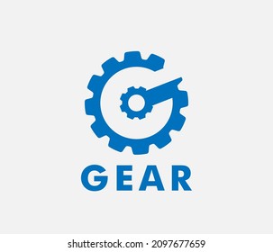 Gear icon logo design element