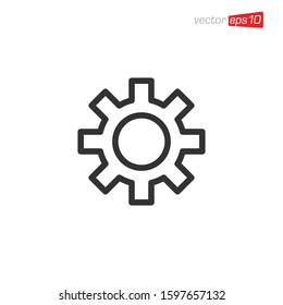 Gear Icon Logo Design Template
