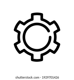 gear icon or logo isolated sign symbol vector illustration - high quality black style vector icons
