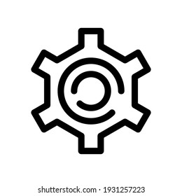 gear icon or logo isolated sign symbol vector illustration - high quality black style vector icons
