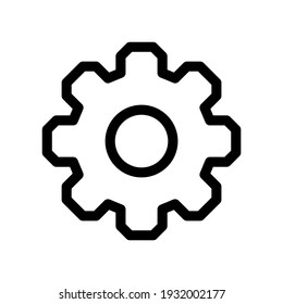 gear icon or logo isolated sign symbol vector illustration - high quality black style vector icons
