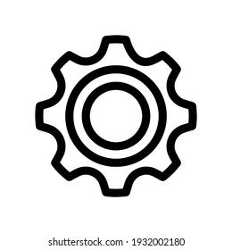 gear icon or logo isolated sign symbol vector illustration - high quality black style vector icons
