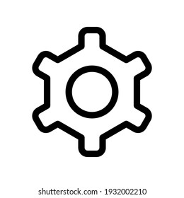 gear icon or logo isolated sign symbol vector illustration - high quality black style vector icons
