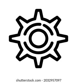 gear icon or logo isolated sign symbol vector illustration - high quality black style vector icons
