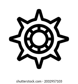 gear icon or logo isolated sign symbol vector illustration - high quality black style vector icons
