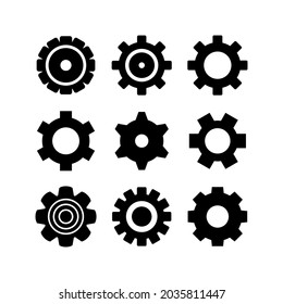 gear icon or logo isolated sign symbol vector illustration - Collection of high quality black style vector icons
