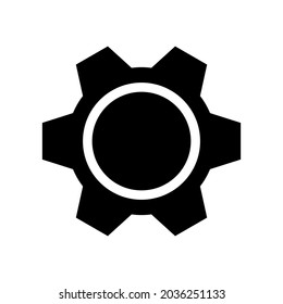 gear icon or logo isolated sign symbol vector illustration - high quality black style vector icons
