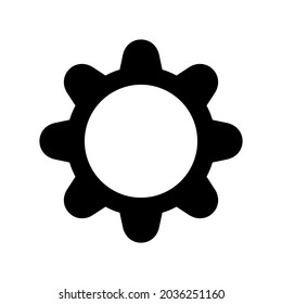 gear icon or logo isolated sign symbol vector illustration - high quality black style vector icons
