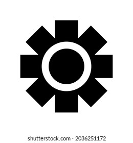 gear icon or logo isolated sign symbol vector illustration - high quality black style vector icons

