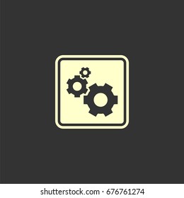 Gear Icon Logo Template Illustration Design. Vector EPS 10.