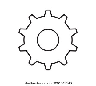 Gear Icon Logo Vector Construction
