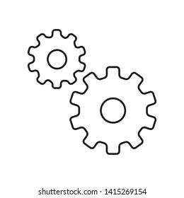 gear icon logo vector design template