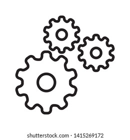 gear icon logo vector design template