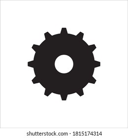 Gear icon logo, vector design illustration 

