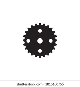 Logo del icono del engranaje, ilustración del diseño del vector 
