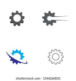 gear icon logo vector icon illustration