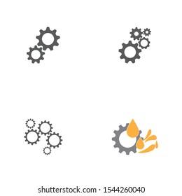gear icon logo vector icon illustration