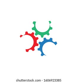 gear icon logo vector icon illustration