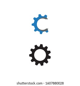 gear icon logo vector icon illustration