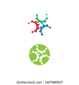 gear icon logo vector icon illustration