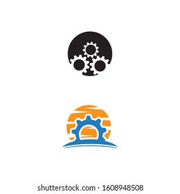 gear icon logo vector icon illustration