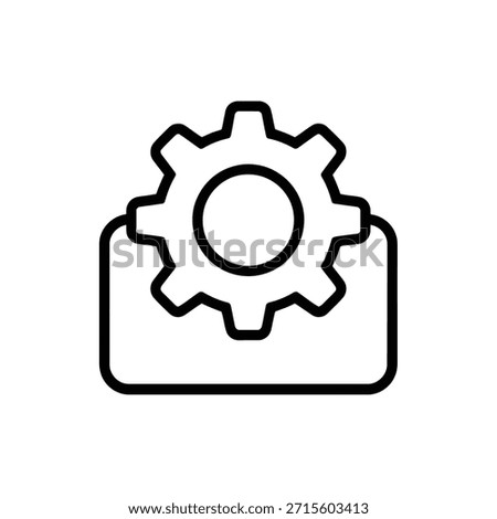 gear icon on a folder