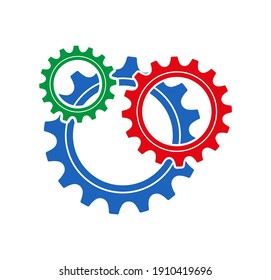 gear icon on white background