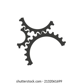 gear icon on white background