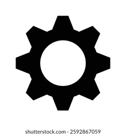 Gear icon on white background. flat illustration of Gear. vector icon. Gear sign symbol