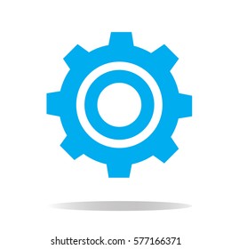 gear icon on white background. gear sign.